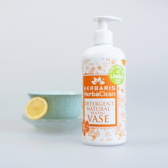 Detergent natural pentru vase cu ulei esential de Lamaie, 500ml image 0