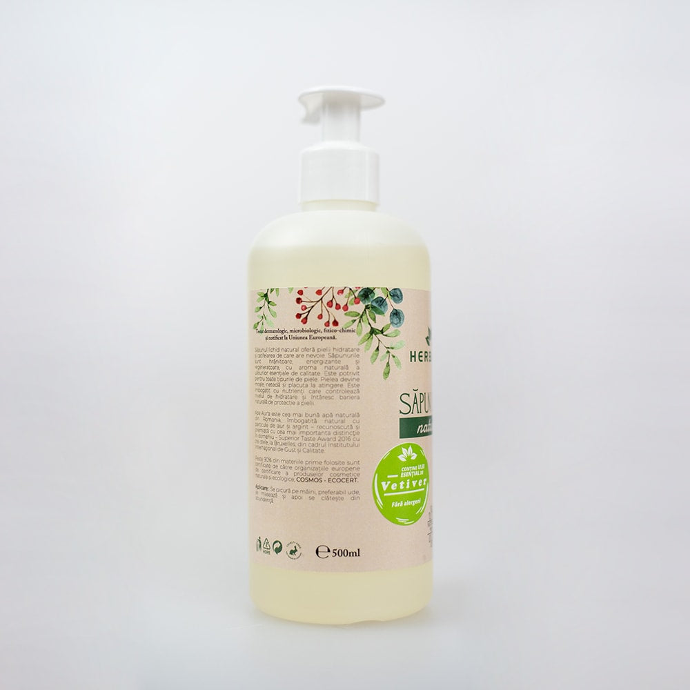 Sapun Natural cu Ulei Esential de Vetiver 500ML image 2