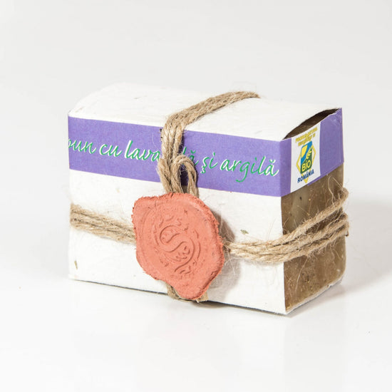 Săpun natural cu argilă si lavanda, 110gr(+/- 10gr) image 0