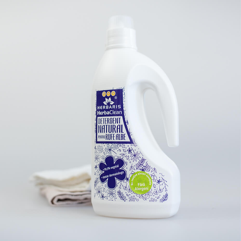 Detergent natural pentru rufe albe inodor, 1500ml image 0