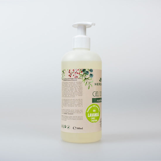 Gel de Dus Natural cu Ulei Esential de Lavandă 500ML image 2