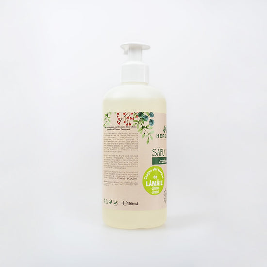 Sapun Natural cu Ulei Esential de Lămâie 500ML image 2