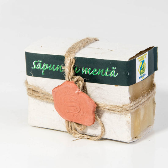 Săpun natural cu mentă, 110gr(+/- 10gr) image 0