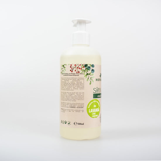 Sapun Natural cu Ulei Esential de Lavanda 500ML image 1