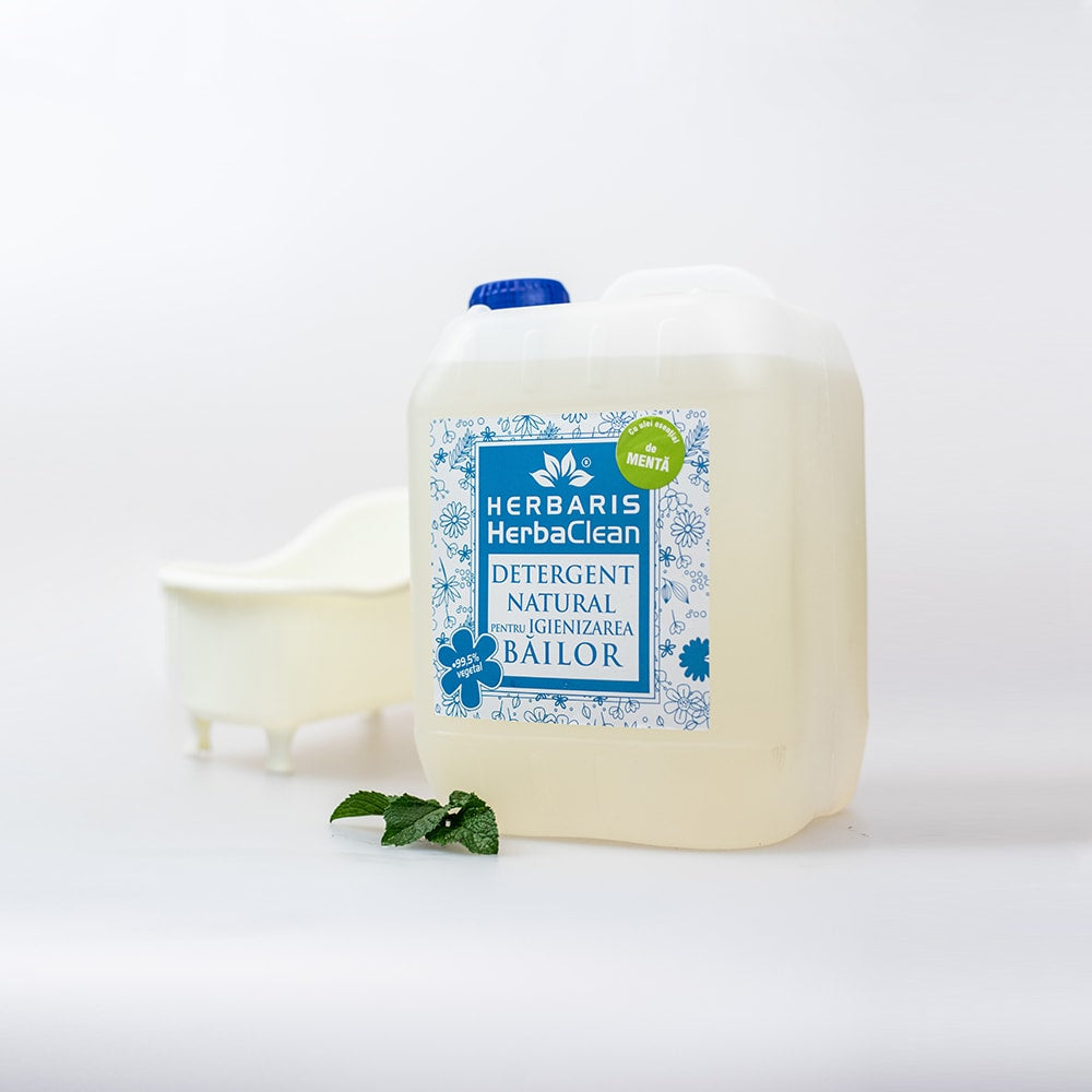 Detergent natural pentru igienizarea băilor cu ulei esential de Mentă, 5L image 0