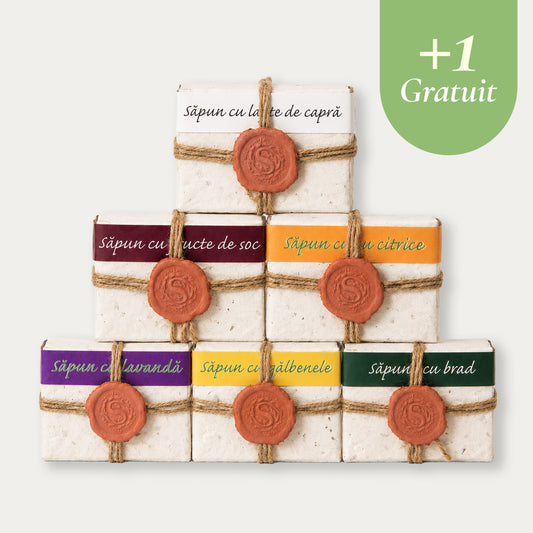 Pachet Sapunuri Naturale 5+1 Gratis