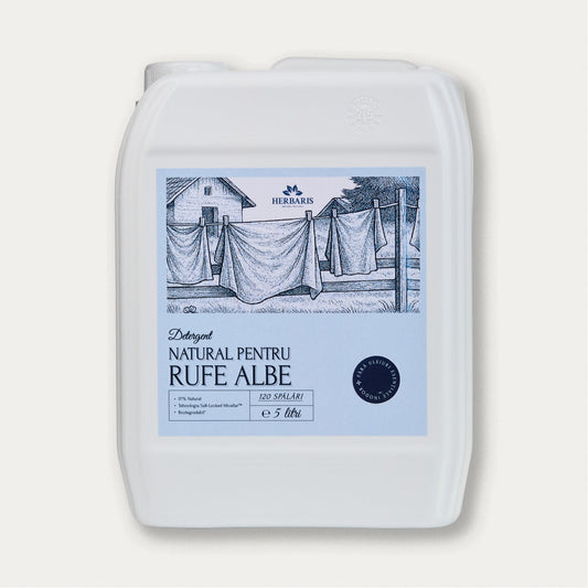 Detergent natural pentru rufe albe inodor, 5L