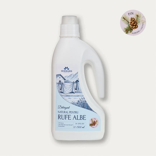 Detergent natural pentru rufe albe cu ulei esential de Pin, 1500ml