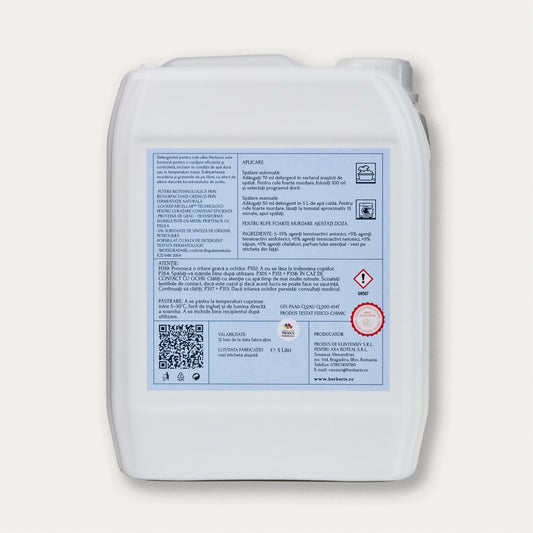 Detergent natural pentru rufe albe cu ulei esential de Lavandă, 5L