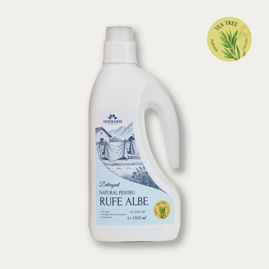 Detergent natural pentru rufe albe cu ulei esential Tea Tree, 1500ml