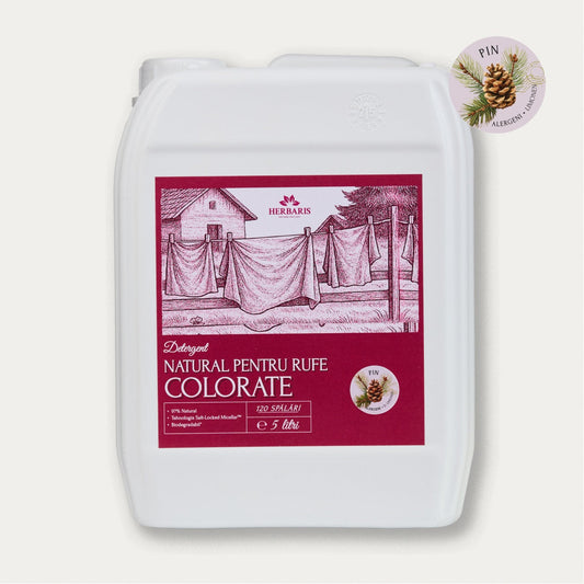 Detergent natural pentru rufe colorate cu ulei esential de Pin, 5L