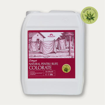Detergent natural pentru rufe colorate cu ulei esential de Roiniță, 5L