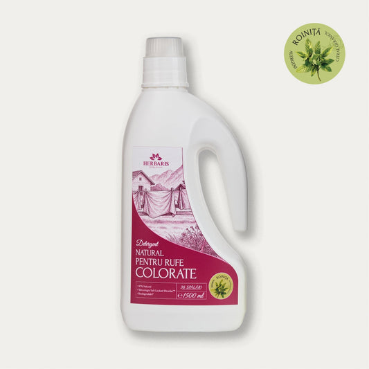 Detergent natural pentru rufe colorate cu ulei esential de Roiniţă, 1500ml