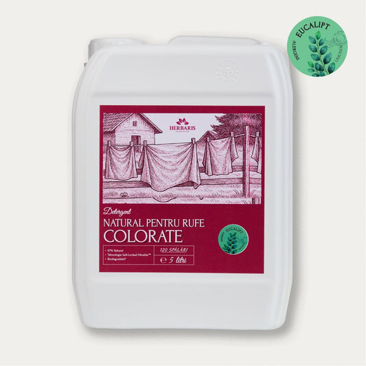 Detergent natural pentru rufe colorate cu ulei esential de Eucalipt, 5L