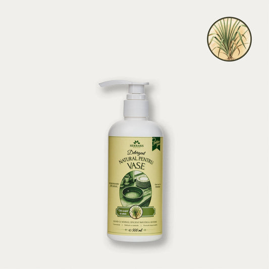 Detergent natural pentru vase cu ulei esential de Vetiver, 500ml