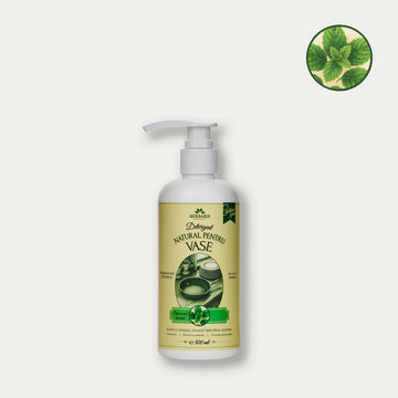 Detergent natural pentru vase cu ulei esential de Mentă, 500ml