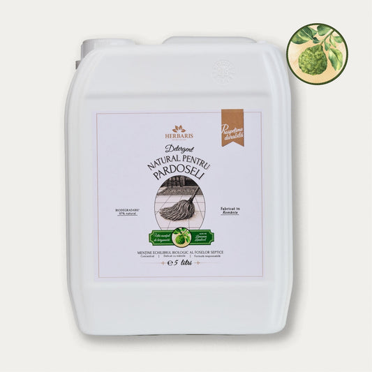 Detergent natural pentru pardoseală cu ulei esential de Bergamotă, 5L
