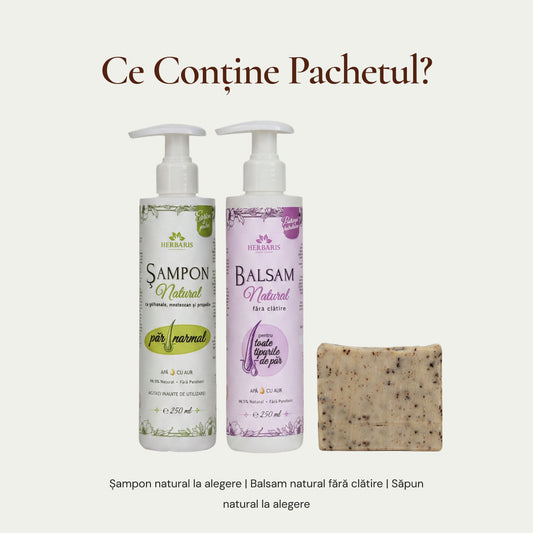 Set Șampon și Balsam+Săpun Natural