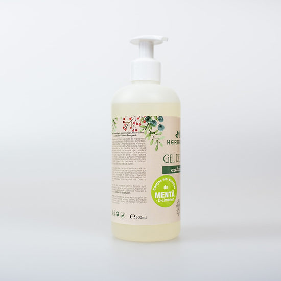 Gel de Dus Natural cu Ulei Esential de Menta 500ML image 1
