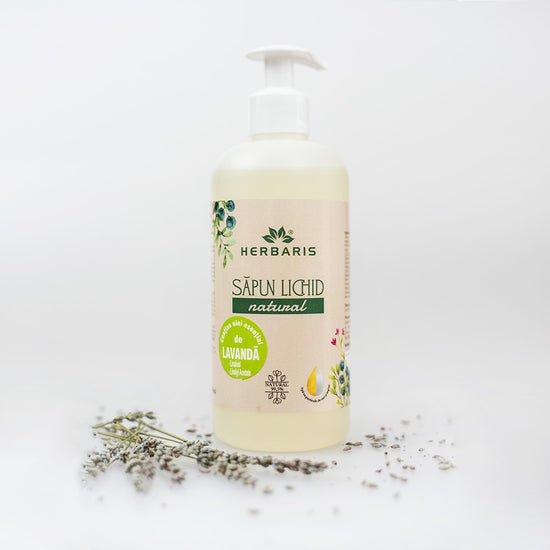 Sapun Natural cu Ulei Esential de Lavanda 500ML image 0