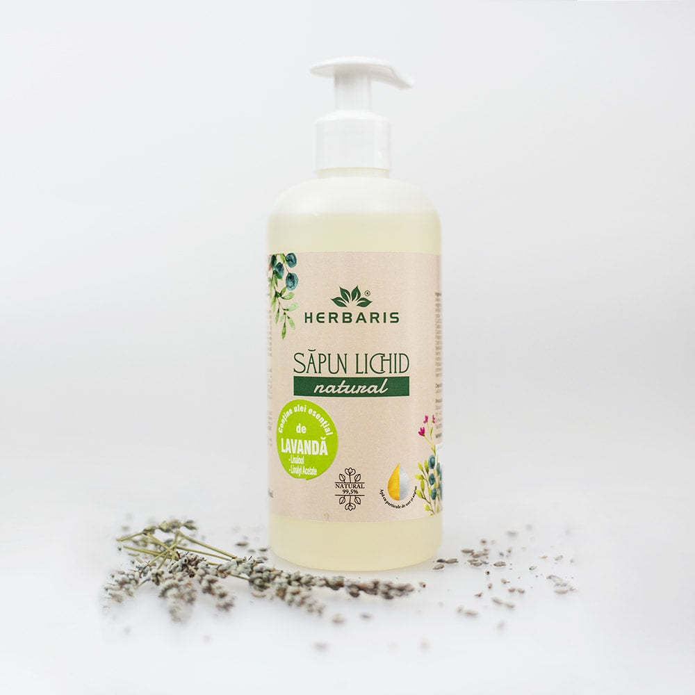 Sapun Natural cu Ulei Esential de Lavanda 500ML image 0