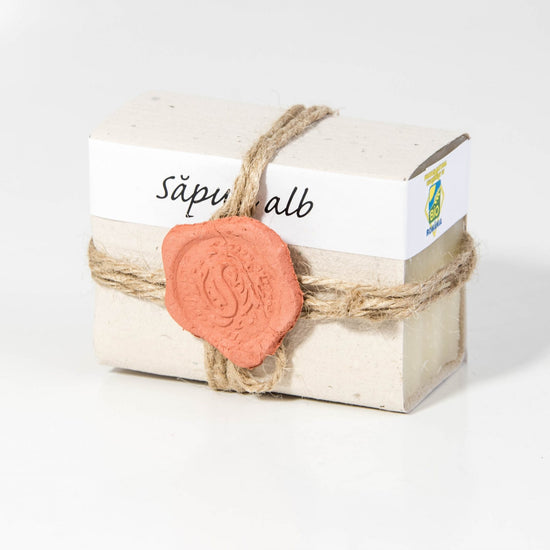 Săpun natural alb , 110gr(+/- 10gr) image 0