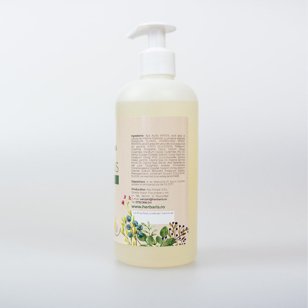 Gel de Dus Natural cu Ulei Esential de Menta 500ML image 2