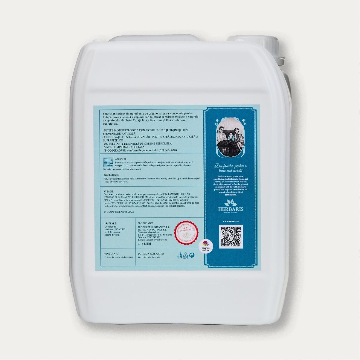 Detergent bio pentru igienizarea băilor cu ulei esențial de Eucalipt, 5 L, disponibil pentru comandă online