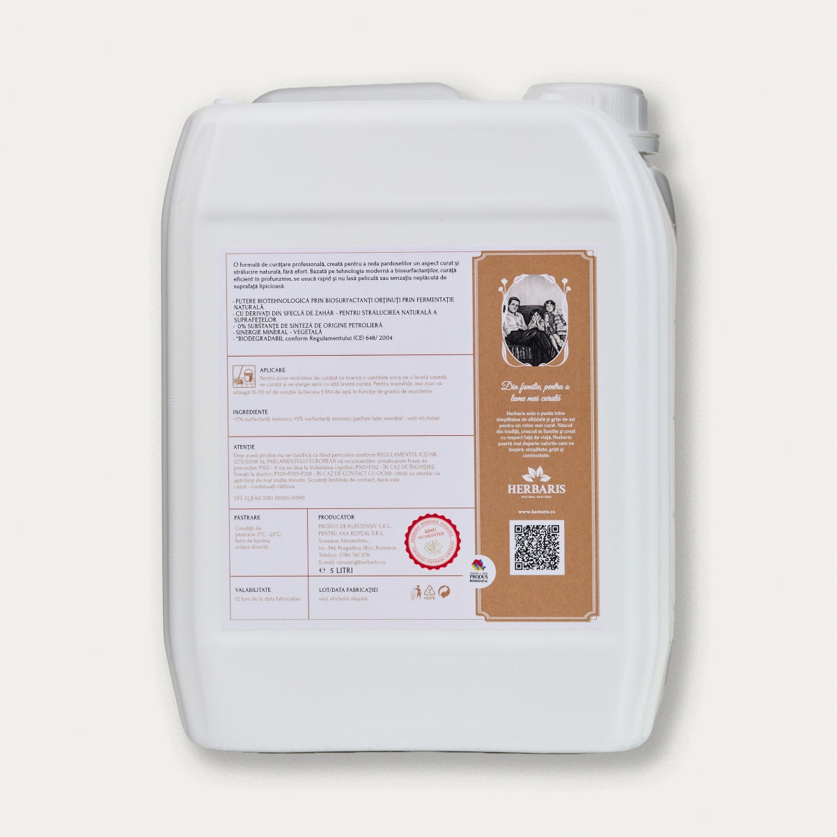 Detergent bio pentru pardoseală cu ulei esențial de Citronella, 5 L, pentru podele de lemn