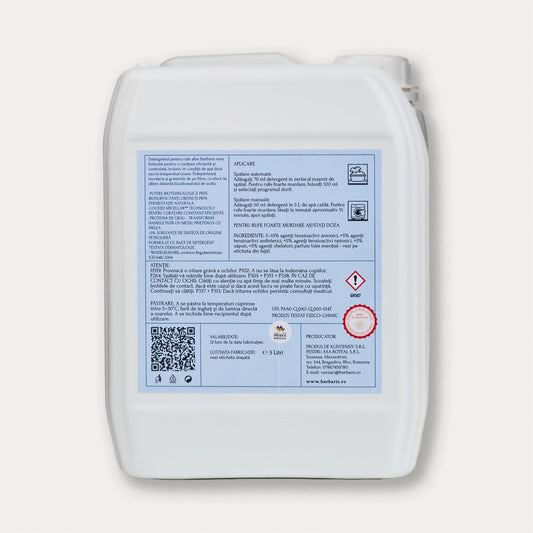 Detergent bio pentru rufe albe cu ulei esențial de Eucalipt, 5 L, cu livrare rapidă în România