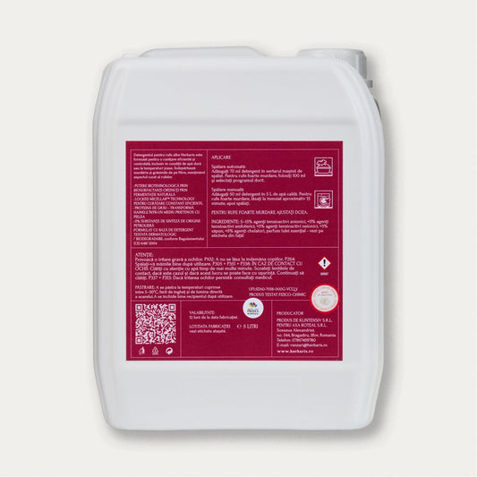 Detergent bio pentru rufe colorate inodor, 5 L, produs românesc