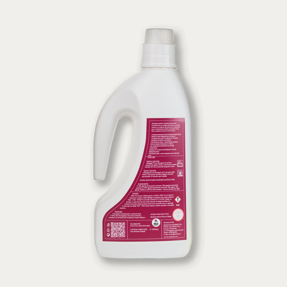 Detergent biodegradabil pentru rufe colorate inodor, 1500 ml, pentru rufe curate