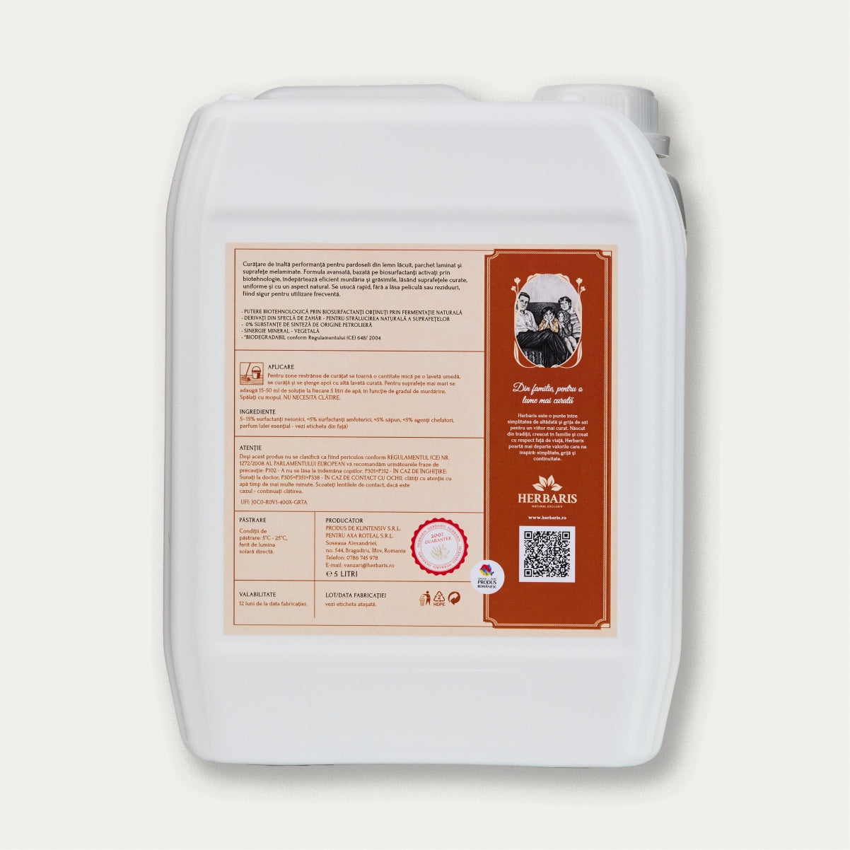Detergent bio degradabil parchet lemn ulei esențial de Ylang-Ylang, 5L