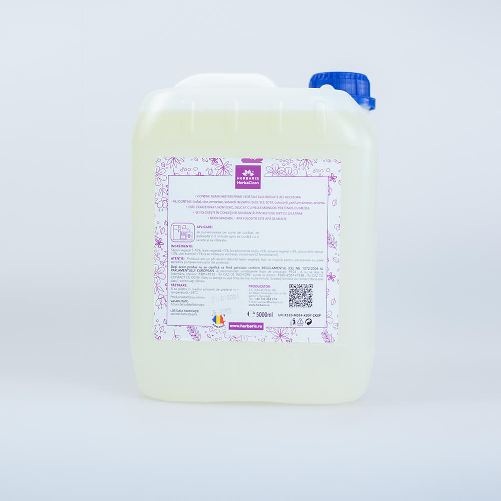 Detergent - degresant ecologic pentru bucătării cu ulei esențial de Lămâie, 5 L, direct de la producător