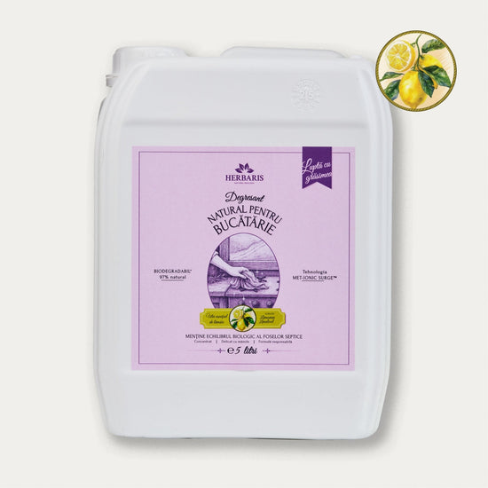 Detergent - degresant natural pentru bucătării cu ulei esential de Lămâie, 5L