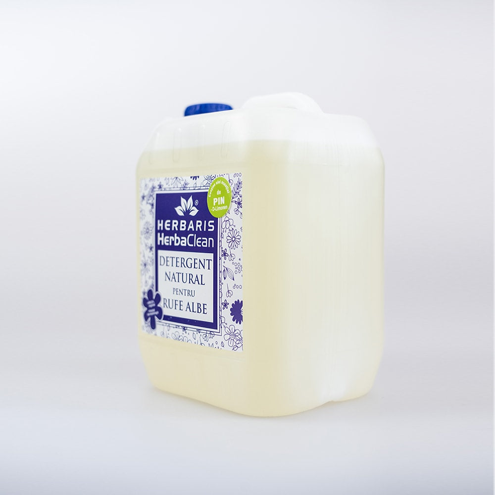Detergent ecologic pentru rufe albe cu ulei esențial de Pin, 5 L, fabricat în România