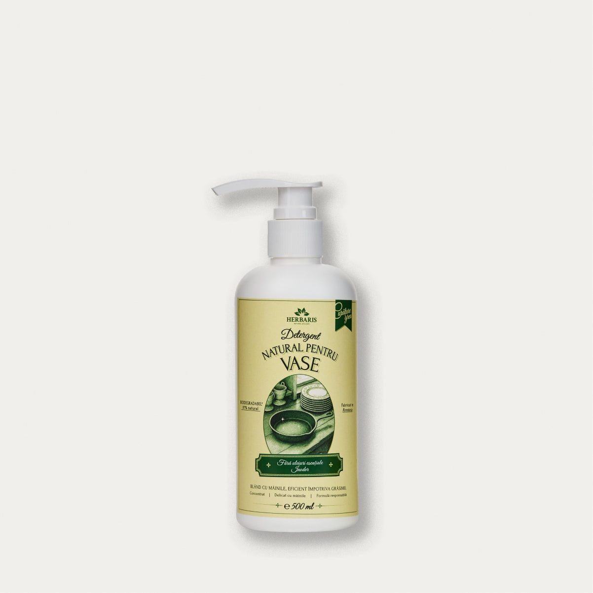 Detergent natural pentru vase inodor, 500ml