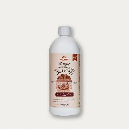 Detergent natural pentru suprafete lemn parchet podea inodor fara miros parfum, 1000ml Herbaris