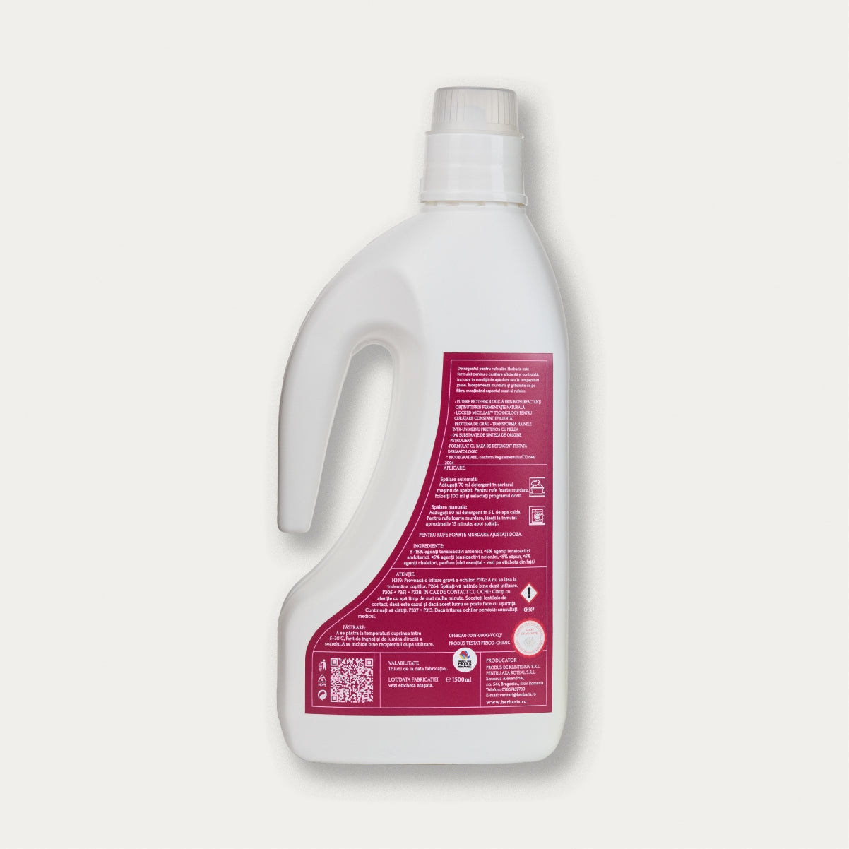 Detergent bio degradabil pentru rufe colorate cu ulei esențial de Mușețel, 1500ml non toxic