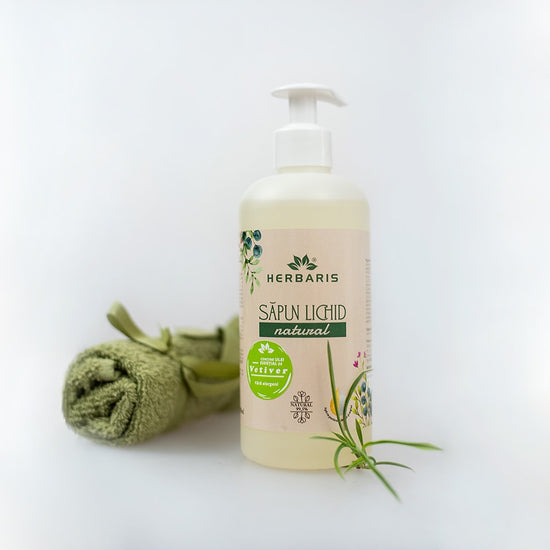Sapun Natural cu Ulei Esential de Vetiver 500ML image 0