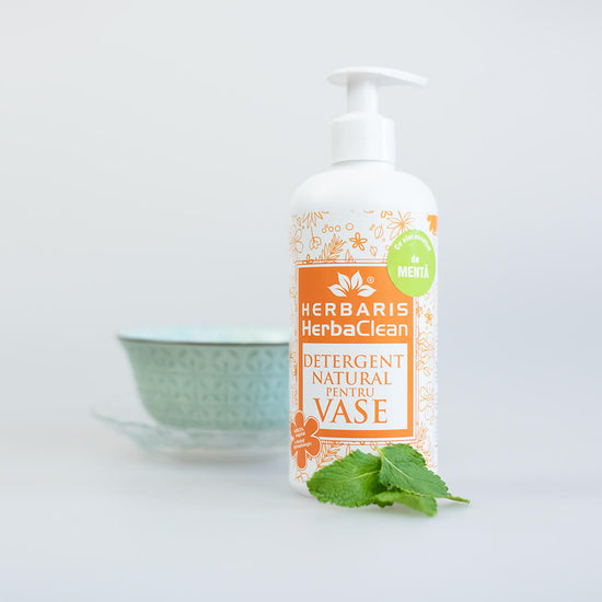 Detergent natural pentru vase cu ulei esential de Mentă, 500ml image 0
