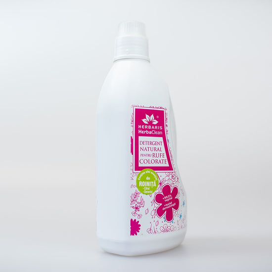 Detergent natural pentru rufe colorate cu ulei esential de Roiniţă, 1500ml image 1