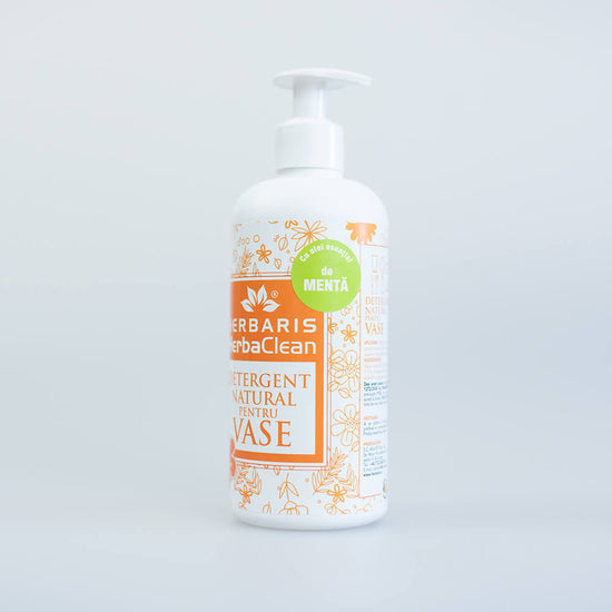 Detergent natural pentru vase cu ulei esential de Mentă, 500ml image 1