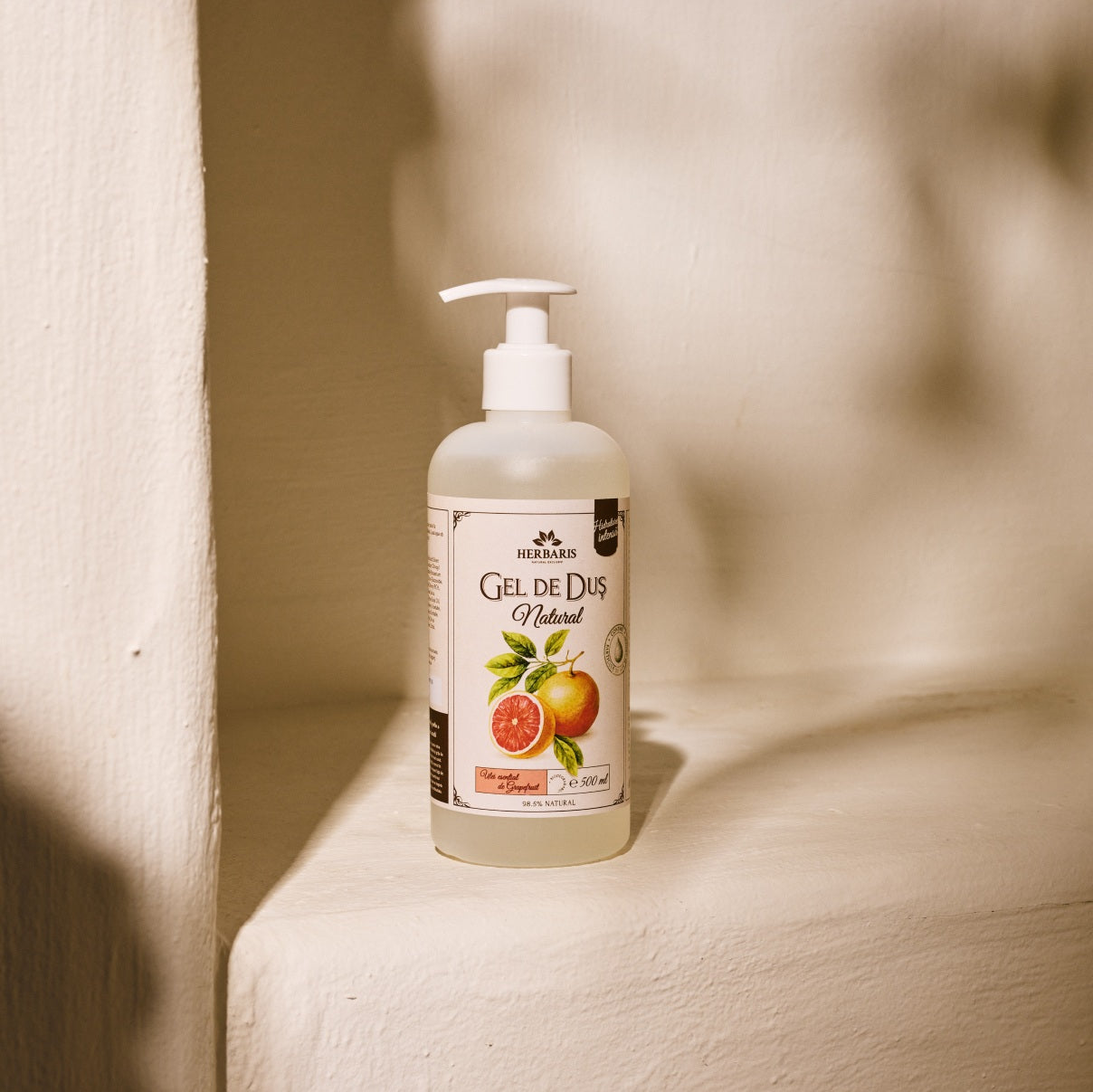 Gel de duș bio cu ulei esențial de Grapefruit 500 ml, cu livrare rapidă în România
