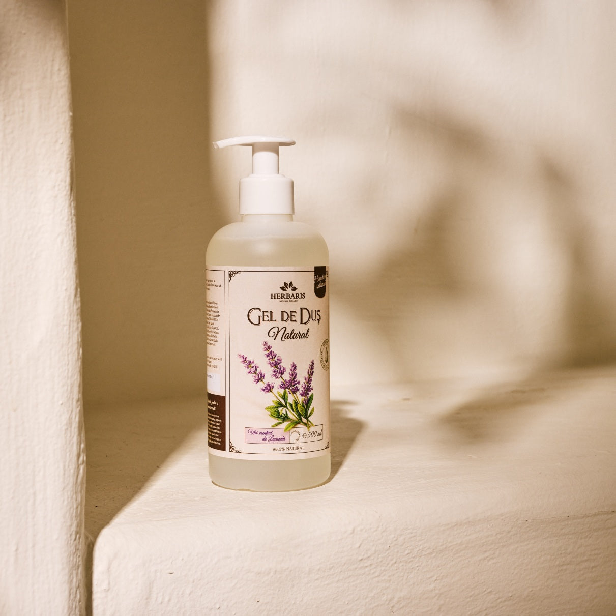 Gel de duș bio cu ulei esențial de Lavandă 500 ml, cu livrare națională