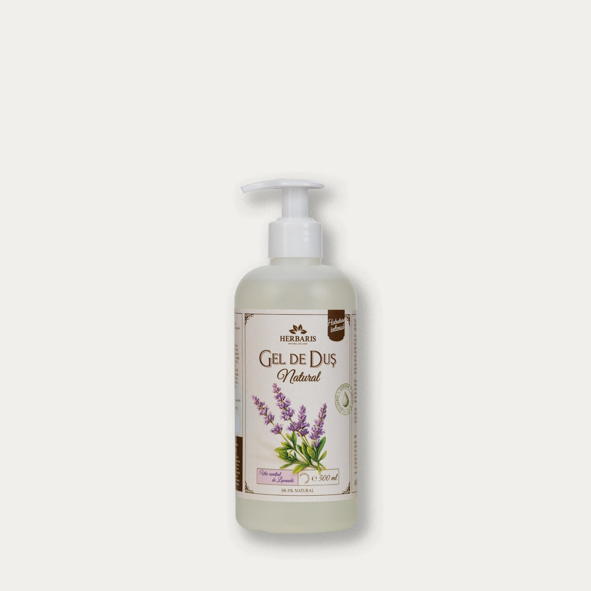 Gel de Dus Natural cu Ulei Esential de Lavandă 500ML