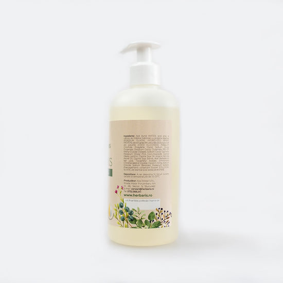 Gel de duș pe bază de ingrediente vegetale cu ulei de argan, Miere și ulei esențial de Geraniu 500 ml, comandă online