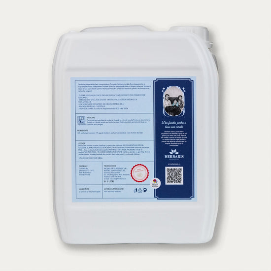 Soluție naturală pentru curățarea geamurilor cu ulei esențial de Lămâie, 5L, produs ecologic Herbaris.