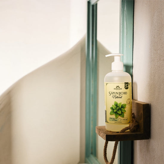 Sapun lichid fata maini Natural cu Ulei Esential de Menta 500ML