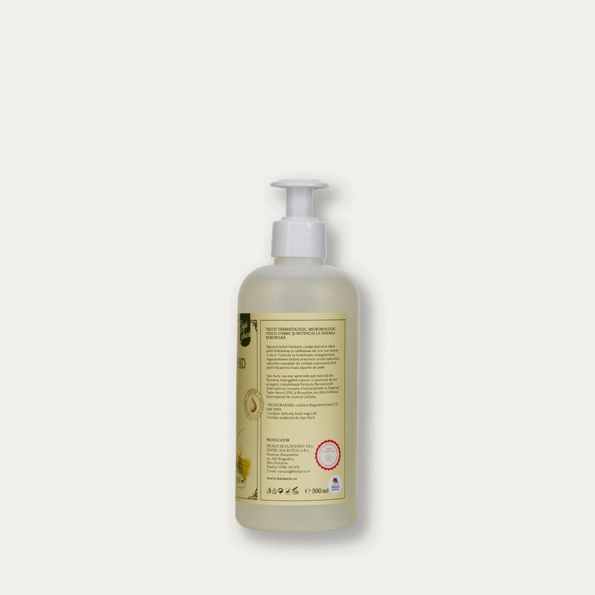 Sapun organic cu Ulei Esential de Vetiver 500ML, săpun organic lichid oferta online.